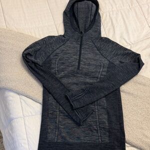 lululemon athletica Gray Hooded Top
